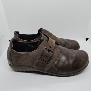 Naot brown leather Tane slip on shoes EU 41 US 10